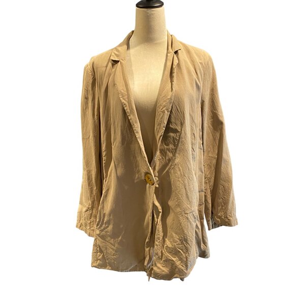 J.Jill Oversized Silk Blazer Jacket Women's Size XL* - Picture 3 of 16